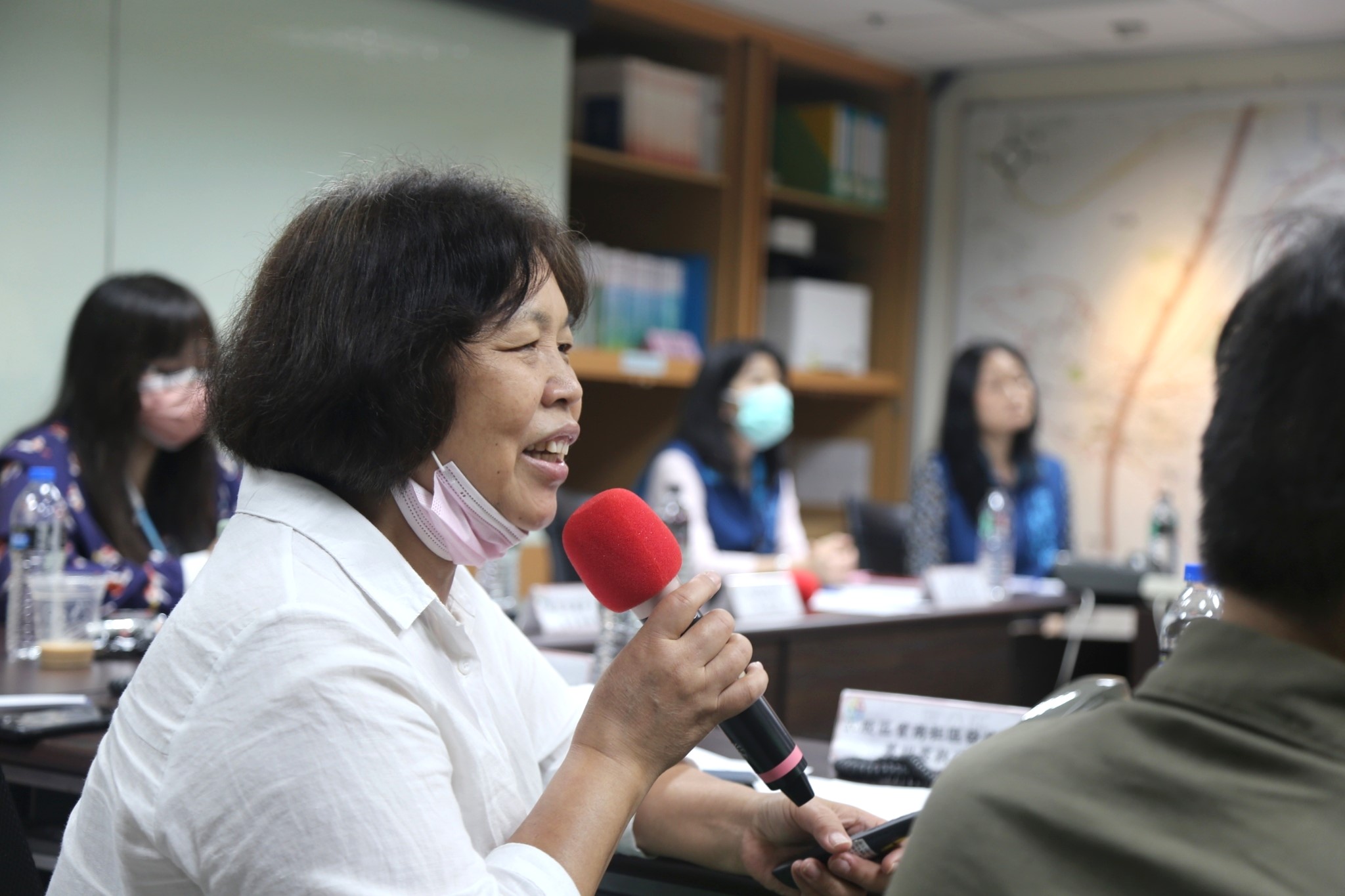 五股社區發展協會蕭明霞執行長發表