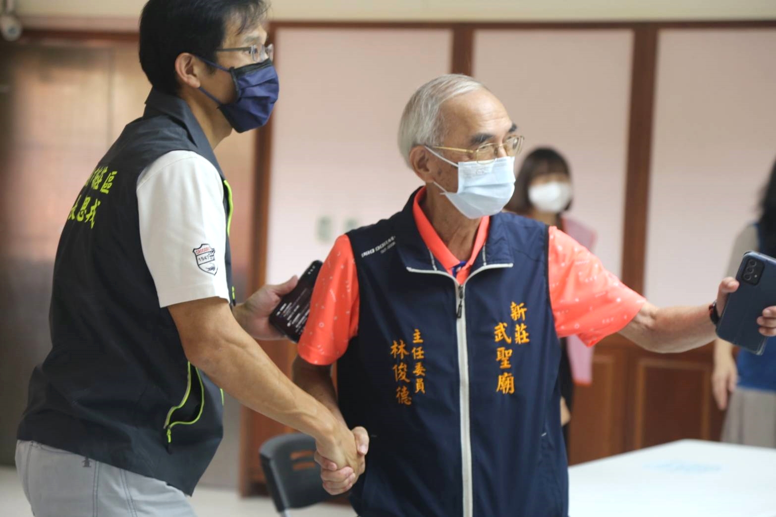 區長與武聖廟主委