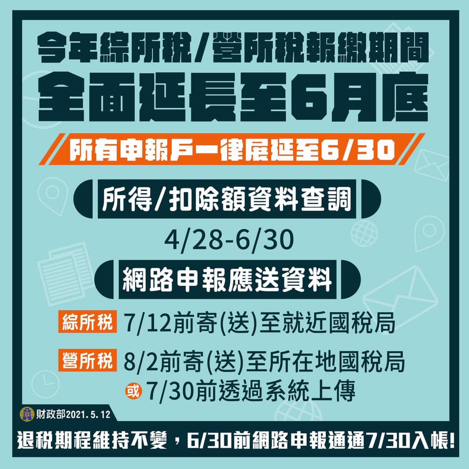 因疫情展延至6月30日