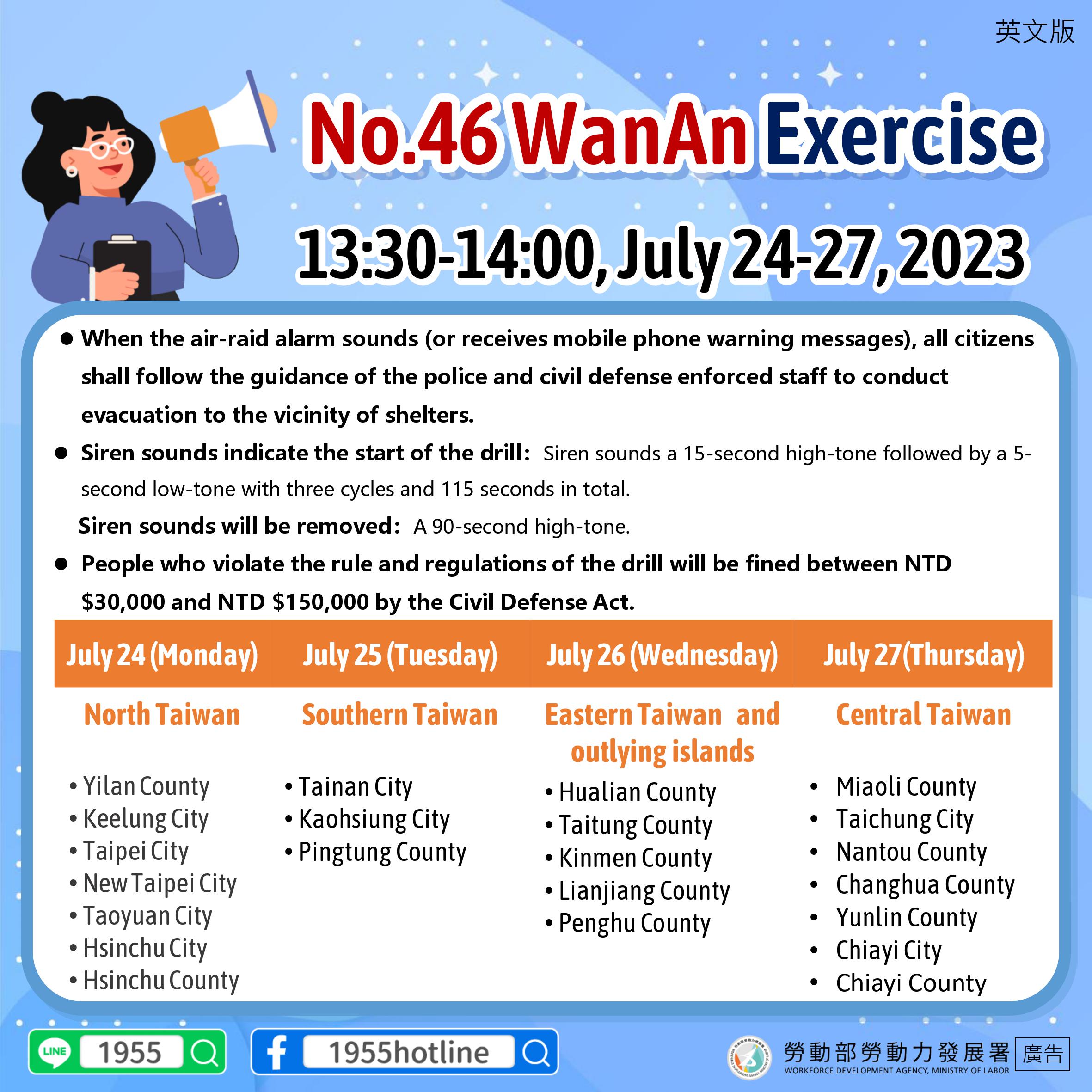 (萬安46號)演習英文 2023 Joint Civil-Militar y Air-Raid exercise( No.46 Wan An Exercise).jpg.jpg