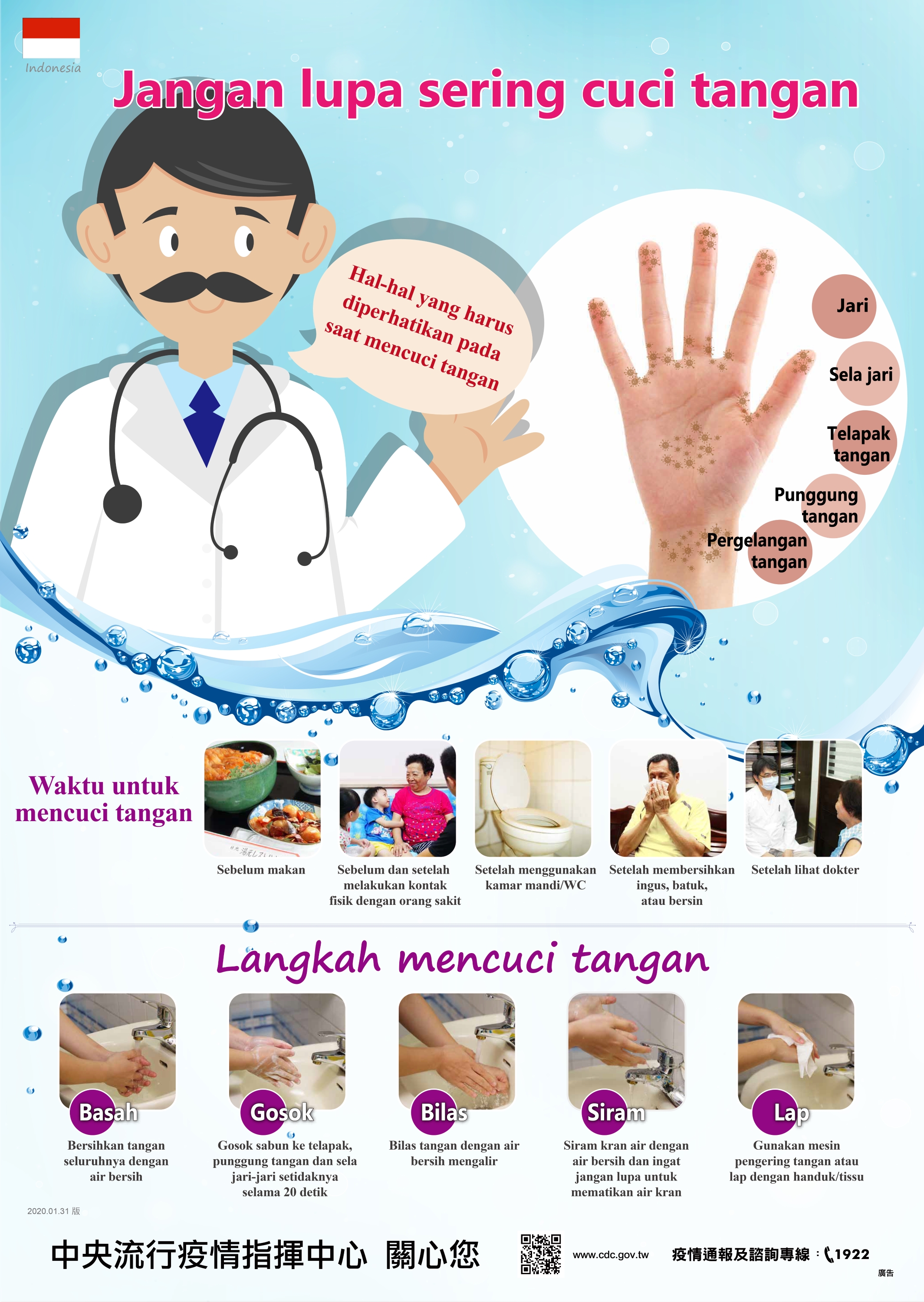 經常洗手不可少(印尼)